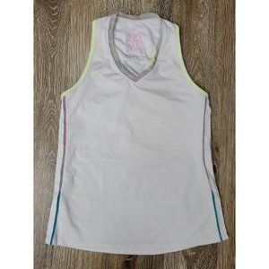 Lucky Love Youth Girl Size XS(6) Athletic Gymnastic Shirt Racerback Tank Stretch